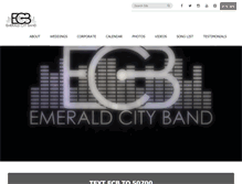 Tablet Screenshot of emeraldcityband.com